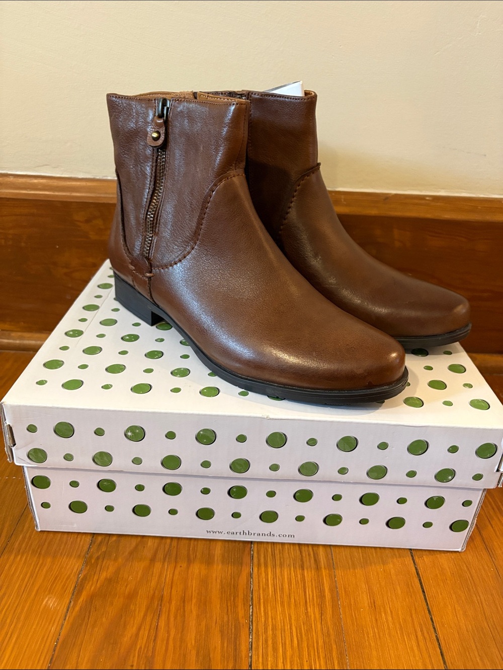 Women’s Ankle Boots Earthies Sinatra Classic Brown- Size 9. NWT